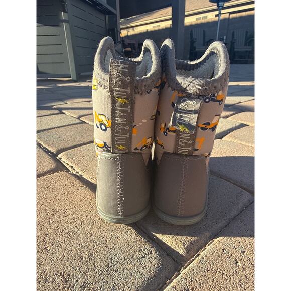 JAN & JUL Waterproof Boots Size Kids Gray Construction Boot - Picture 4 of 9